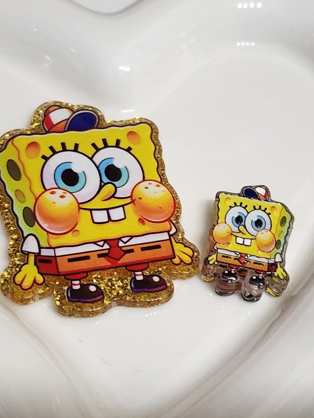 Spo Flatback Focal‎ Bead Badge Crafts Keychain Beaded Pen Magnet Phone Chain Pin